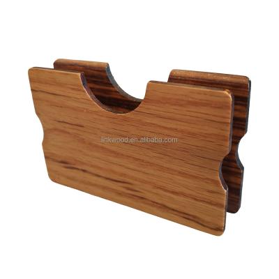 China RFID Personality Wholesale Wooden Wallet Wooden Card Holder for sale