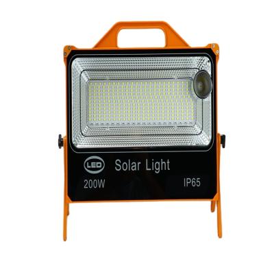 China Hot Sale Outdoor Products 15000ah 200w ABS Outdoor Solar Portable Led Flood Light for sale