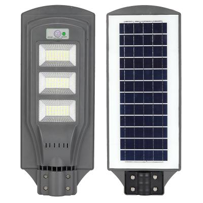 China ROUTE 2021 Integrated Led Road Lamp All In One 100WLED Solar Street Light for sale