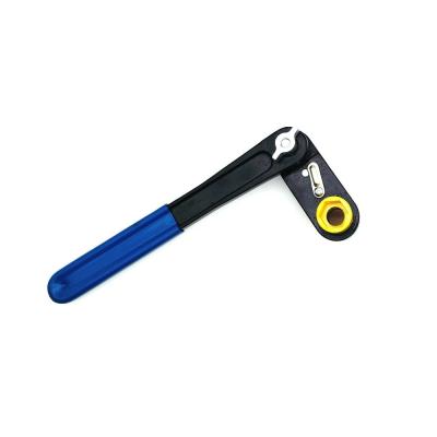 China Waterworks Lineman Power Line 1-1/4In x 1-1/ 16In Double Socket Pivot Handle Ratchet Wrench Blue for sale