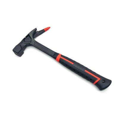 China Roofers Tools Forged Steel Shaft Roofing Pick Hammer With Magnetic Nail Holder Side Nail Puller for Roof Restoration Hammer for sale