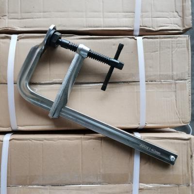 China Welding Clamps Tommy Bar Handle Large Acme Thread Forged F Clamps 300mm X 140mm for sale