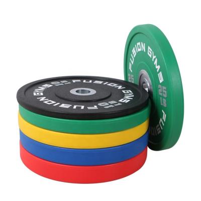 China Commercial Use OKPRO Fitness Weightlifting PU Urethane Bumper Plates Delivers for sale