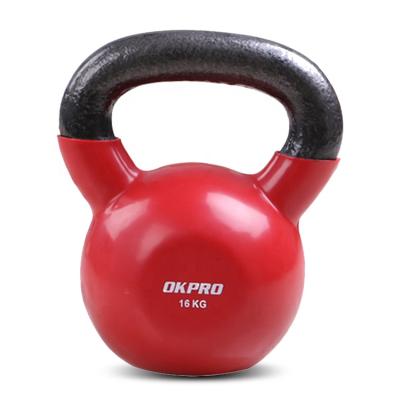 China Universal Vinyl Coated Kettlebells Gym Fitness Color Vinyl Kettlebell Wholesale China for sale