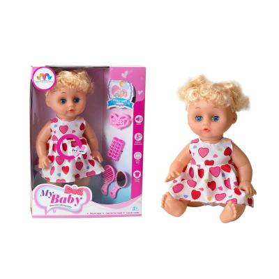 China Toy Wholesale Battery Operated 16 Inch Silicone Doll For Girl Lifelike Porcelain Vinyl Doll Lifelike Baby. for sale