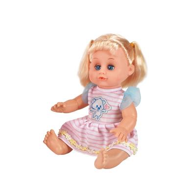 China Toy New Realistic Soft Silicone Cartoon 16 Inch PVC Baby Doll Vinyl Material Girl Toys - Doll For Kids Gift. for sale