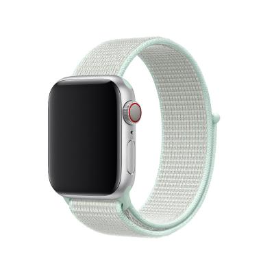 China Fabric Suitable For Apple Watch Elastic Woven Nylon Waterproof Smart Watch Strap for sale