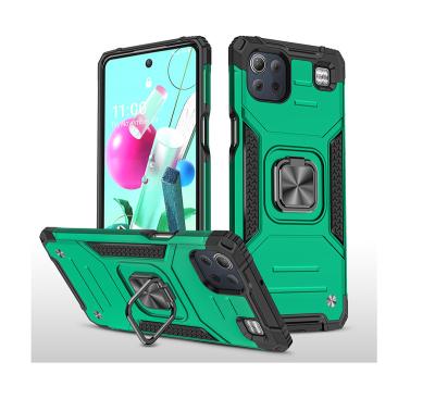 China Anti-drop New Arrival Tpu PC Phone Case For LG Q61 Drop Tested Acrylic Kickstand Phone Case For LG K92 K52 K51 K40 K31 K22 K50s K40s for sale