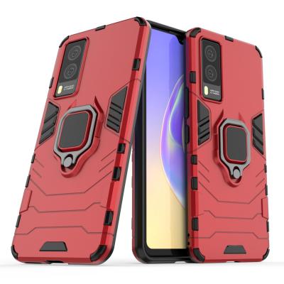 China Luxury Armor Car Ring Stand Holder Heavy Duty Shockproof Tpu Phone Case Amazon Shockproof For Vivo V21 V20 Vivo V17 pro for sale