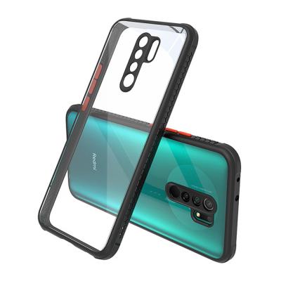 China New Shockproof Mobile Phone Case For Redmi 10 Phone Shockproof Case Transparent Acrylic Phone Cover For Xiaomi Redmi 9 for sale