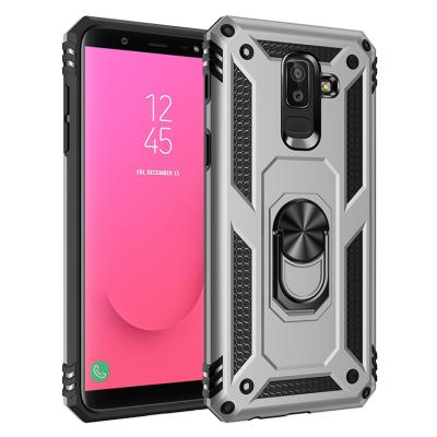 China Military Shockproof Magnet Case For Samsung J8 Aluminum Simple Metal Armor Phone Cover Cases Alloy Phone Cases for sale