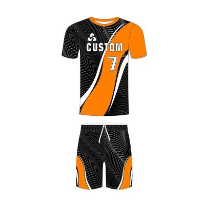 China Breathable Custom Colorful Adult Soccer Uniforms Cheap Wholesale Football Soccer Wear Sets Singlet for sale