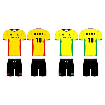 China Sets Personalized Soccer Jerseys Kit Men Soccer Uniforms Polyester Custom Sublimation Soccer Wear Set With Logo for sale