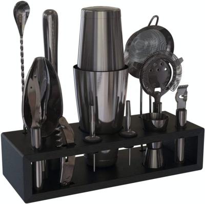 China Newly Designed Viable 12 Piece Stainless Steel Cocktail Shaker Set Bar Supplies Bartender Kit for sale