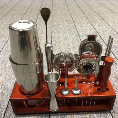 China Factory Outlet 10 Piece Stainless Steel Supply Boston Viable Cocktail Bar Shaker Maker Kit for sale