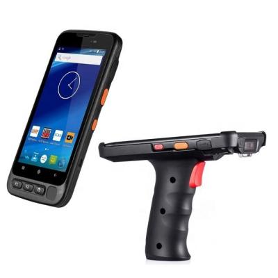 China Handheld Computer Barcode Scanner Android 10 OS Barcode Scanner Rugged Pistol Grip for sale