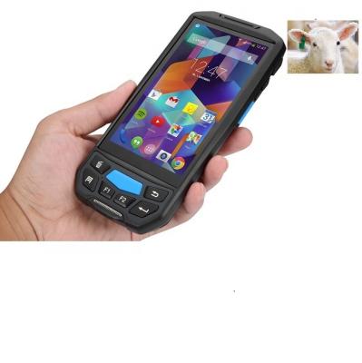 China Handheld Computer Wireless Android 8.1 Mobile PDA OS 134.2khz SI Android Handheld RFID Reader with 1D/2D Barcode Scanner for sale