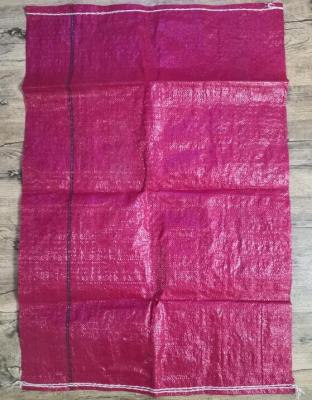 China Cheapest Recyclable Virgin Material PP Woven Potato Bag Red White 60*90 47*71 46*73 From Chile for sale