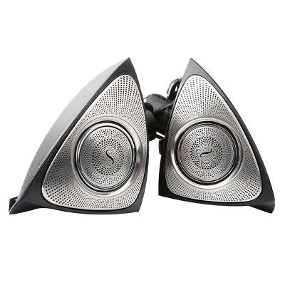 China PVC+Silicone 3d rotary treble tweeter speakers with ambient lights for Mercedes Benz W213 e class 2016-2020 with 64 colors for sale