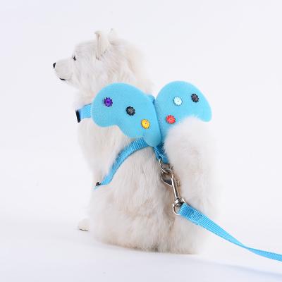 China Stocked Supplies Cat Leash Small Medium Dog Teddy Angel Wings Pet Puppy Pet Harness for sale