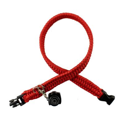 China Red Mini Camera Pet Collars Hand Braided Collar With Camera USB Digital Pet Collar Camera for sale