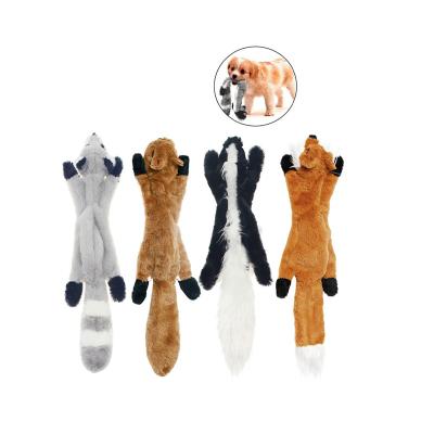 China 45cm Sustainable Soft Chew No Squeaky Simulation Squirrel Plush Dog Stuff Big Toy for sale