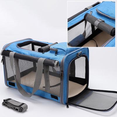 China Amazon Sustainable Hot Seller Soft-Sided Dog Pet Carrier Airline Approved Pet Carrier Travel Portable Folding Pet Bag for sale