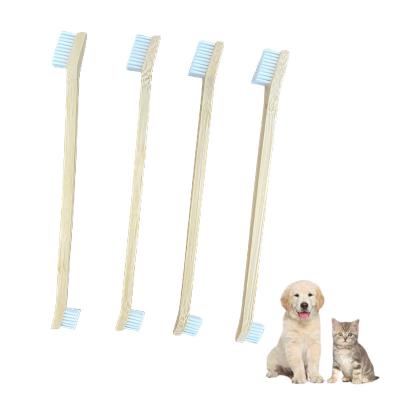 China Wholesale Cheap Pet Stocked Cat Dog Toothbrush For Dog From Factory LOW MOQ Large Small Double Heads for sale