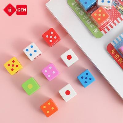 China Promotional Eraser Color Dies 3 Pack Interesting Children's Toys with Dots Puzzle Eraser for sale