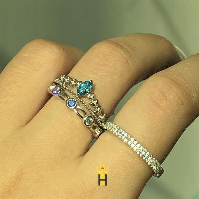 China Wholesale High Quality TRENDY CZ Diamond Finger Fashion Ring Jewelry Ladies Jewelry Accessories for sale