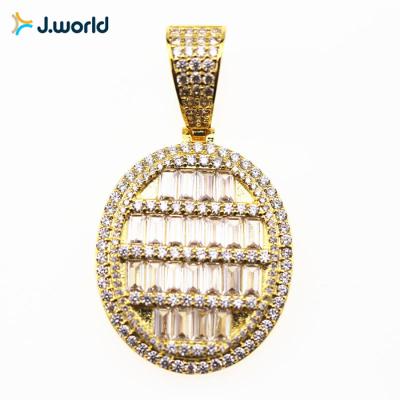 China New Design Hiphop Wholesale Hip Hop Pendant Brass Jewelry Iced Out Pendant With Zircon for sale