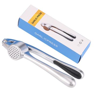 China Sustainable Crusher Tools Manual Stainless Steel Garlic Press Garlic Press Peeler Commercial Garlic Chopper Press For Hand Use for sale