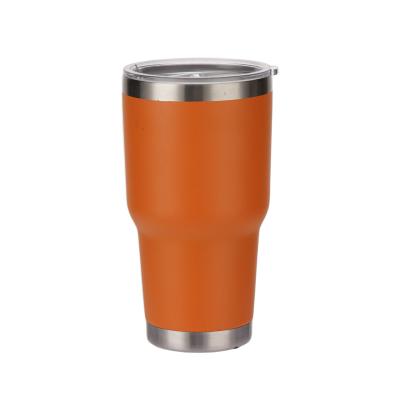 China Sustainable Single Mouth 30oz Double Wall 18/8 Stainless Steel Wide Portable Vacuum With Lid Portable Travel Mug for sale