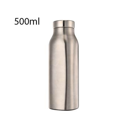 China Tianying Sustainable Double Wall Vacuum Insulated Stainless Steel Powder Coated Dishwasher Safe Vacuum Thermo Water Bottle for sale