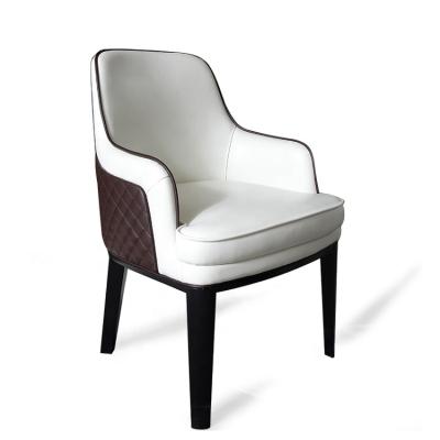 China Expensive Restaurant Removable Light Wood+Leather Luxury Style Dining Chairs for sale