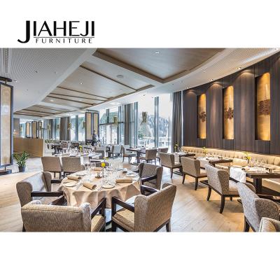 China JIAHEJI-DD001 contemporary dining table and chair set in swiss star hotel restaurant furniture for sale