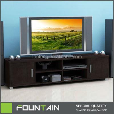 China PANEL Hotel Design Espresso Entertainment TV Stand Unit Furniture Modern Living Room Wood TV Stand for sale