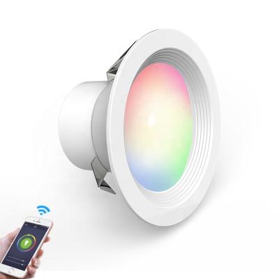 China 2020 sale contemporary tuya wifi rgb led downlight 9W Wifi smart lighting for sale