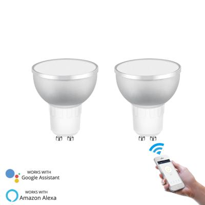 China Residential Home Alexa Tuya App Control Dimmable GU10 Smart Mini Led Cob Spot Light from Google for sale