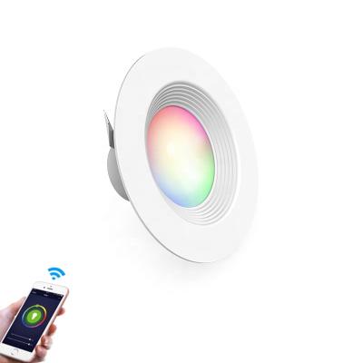 China Contemporary Dimmable Tuya, Smart Life APP, Alexa RGB 13W 1050lm WIFI Smart Led Lights Downlight With 2 Years Warranty for sale