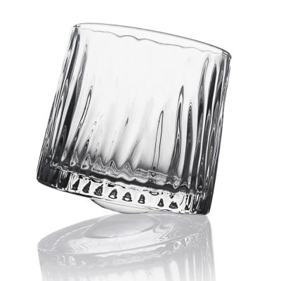 China Turn 0036ST Clear Glass Turned Able Whiskey Custom Whiskey Glass for sale