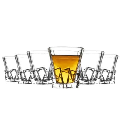 China Larger Size 8023DOF Sydney Crystal Tumbler Whiskey Crystal Glasses Set Of 6 For Gift Bar Rock Tumbler for sale