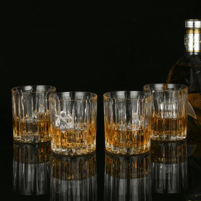 China Large Capacity 2021 12 Ounce Water Tumbler Rum Whiskey Glass Set Of 4 Bulk Old Fashion Clear Tumbler Glass Cups for sale