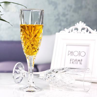 China BPA Free Crystal Champagne Glasses Set Elegant Dublin Champagne Flute Stemware For Wedding Party Restaurant for sale