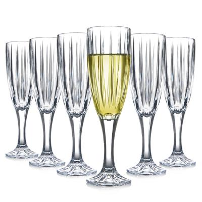 China New Tall Classic Classic / Postmodern Cocktail Champagne Glass Set Of 6 Barware Mixology Champagne Flute For Club Collection for sale