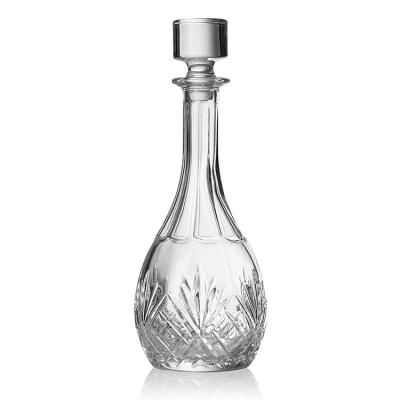 China Wholesale Whiskey Wine Bottle Dublin Crystal Whiskey Glass Bottle 750ml Whiskey Decanter for sale