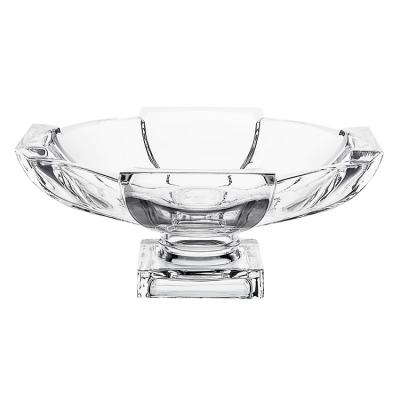 China OEM ODM Large Viable Crystal Salad Bowl Decorative Fruit Bowl for sale