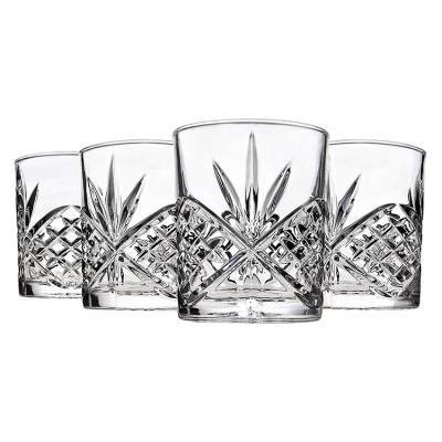 China Lead Free Rock Glass Tumbler Sublimation Whiskey Hit Amazon Glass Set for sale