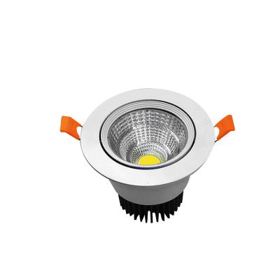 China Modern 3CCT Round Commercial Indoor Spot Down Light 3W 5W 7W 10W 15W 20W 30W LED COB Recessed Downlight for sale