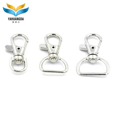 China Fashion Factory Wholesale Plating Hook 8mm 15mm 20mm Dog Hook Card Tags Metal Snap Zinc Alloy 25mm Hook - K6G for sale